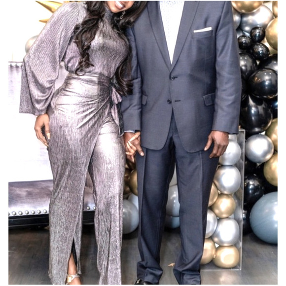 Zara Sparkly Wrap Front Pants Size S BNWT - Picture 3 of 5